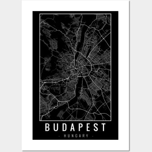 Budapest Hungary Minimalist Map Posters and Art
